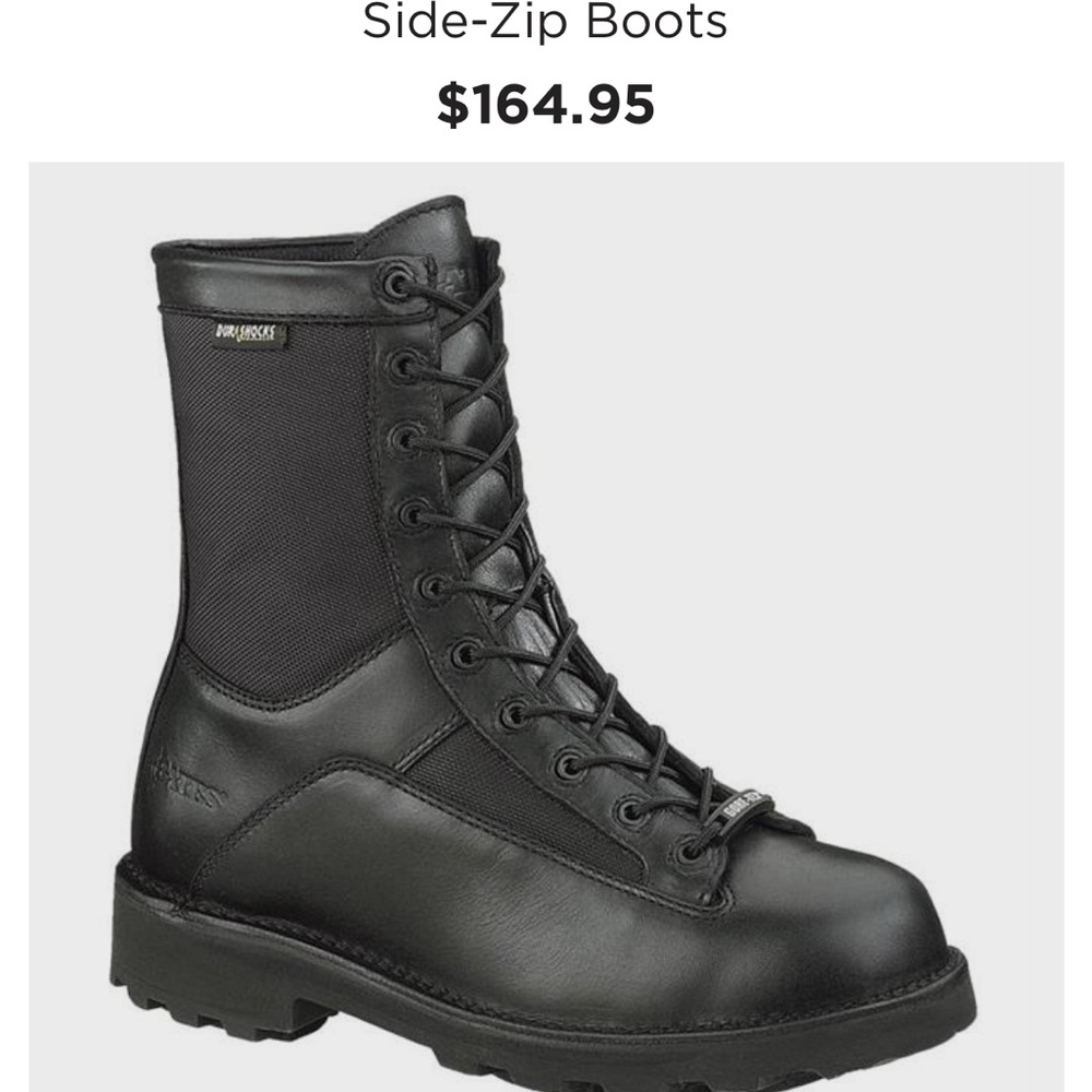Men's Black Side-Zip Boots